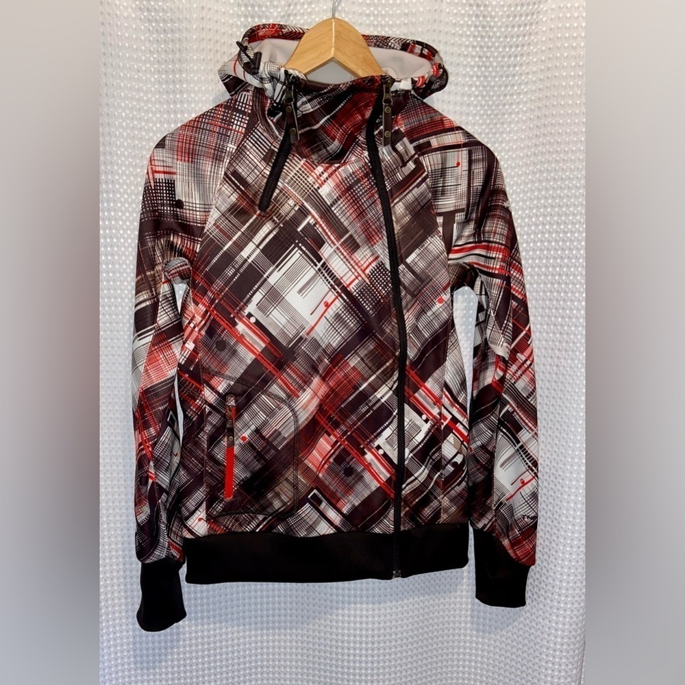 Women’s The North‎ Face hooded TNF apex Full zip fleece Jacket size medium